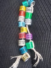 16 Racing Pigeon Rings - from Wales, WHU 94 - 25