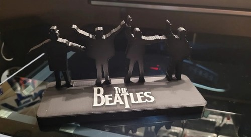 The beatles help silhouette - the,