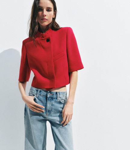 Zara cropped short sleeve - cropped,