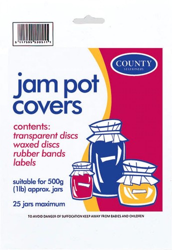 Jam pot covers - jam, wax