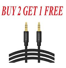 AUX Stereo Cable Mini Jack Auxiliary Car Lead Male Audio Gold Plated 1m 3.5mm