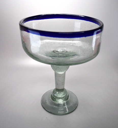 Hand blown mexican glass clear - blown,