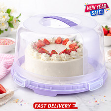 Round Plastic Cake Storage Box
