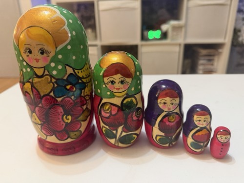 Vintage russian matryoshka - vintage,