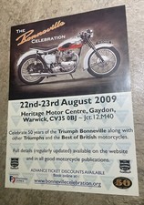 2009 TRIUMPH BONNEVILLE 50th