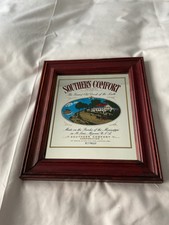 Southern Comfort Mirror Wood Frame 13 x 11 Inch