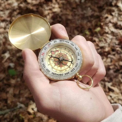 Brass material outdoor compass - brass,