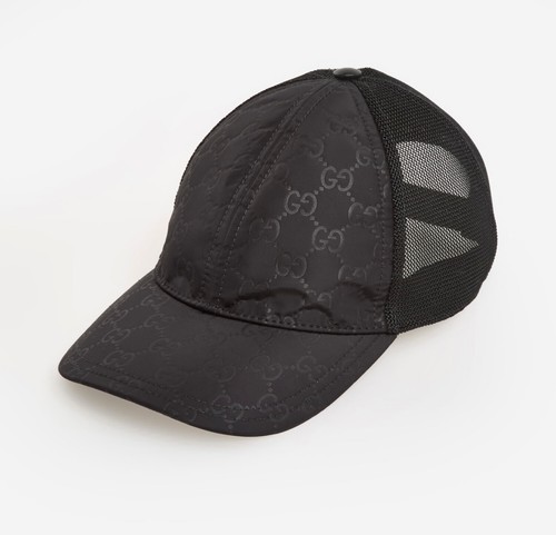 Gucci black logo baseball cap - logo,