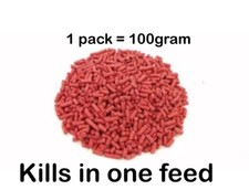 Rat & Mouse Rodent Poison Bait Killer Maximum Strong Bait Single Feed Kills