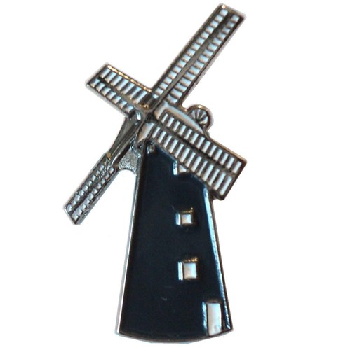 Windmill metal enamel pin - enamel,