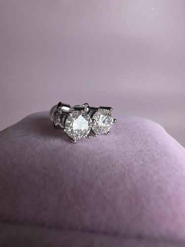 Moissanite diamond earrings - moissanite,