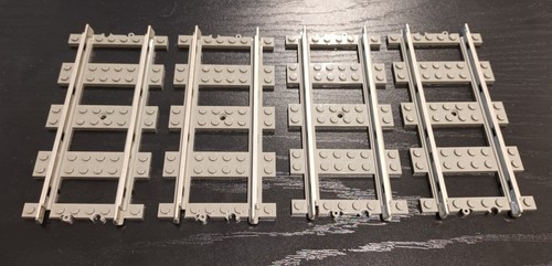 Lego straight train track - -,