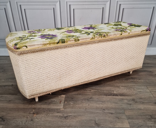 Vintage ottoman blanket box - ottoman,