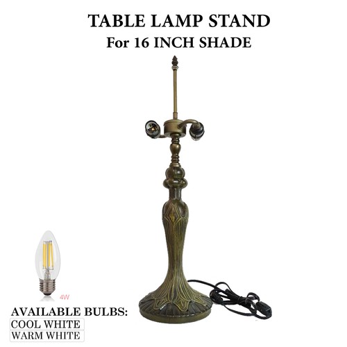 Table lamp base only - for, 16"