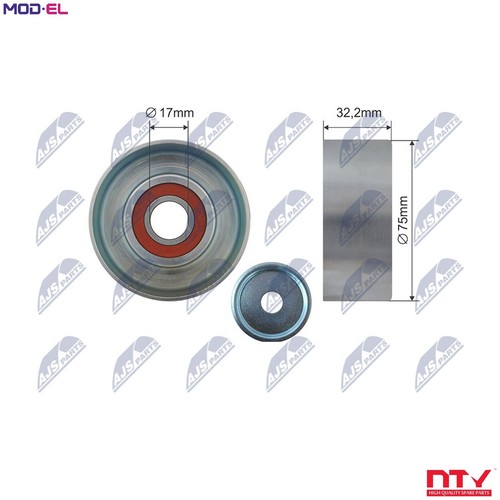 Tensioner pulley vribbed belt - pulley,