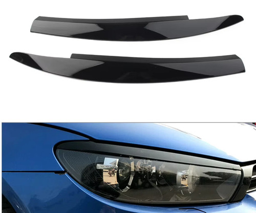 Gloss black headlight - gloss, eyebrow