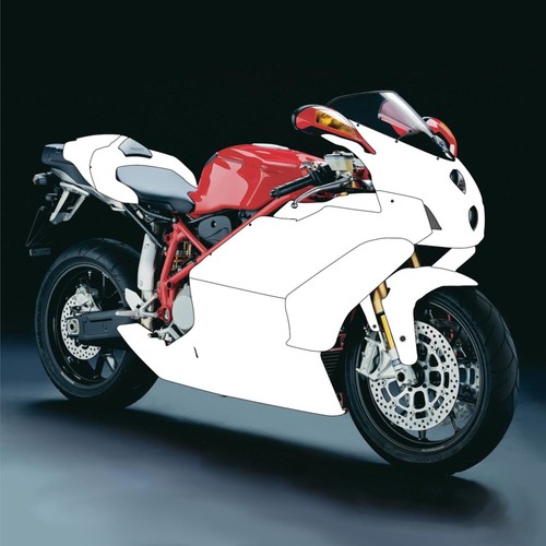 Unpainted motorcycle fairing - unpainted,
