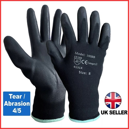 Black rubber coated - coated, work