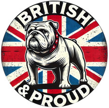 British Bulldog Plaque - Proud
