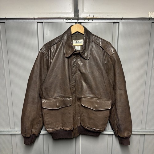 Vintage 90s bean leather - vintage, a2