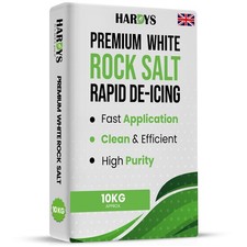 White Rock Salt Deicing Grit for Paths Driveways Road Gritting 10-100kg