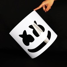 Hard PVC Marshmello helmet DJ Cosplay Masks Without LED Halloween Party Music