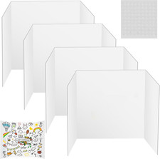 4Pcs Tri-Fold Display Board