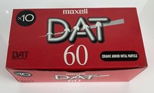 10 x Maxell DM60 DAT Digital Audio Tape - SEALED