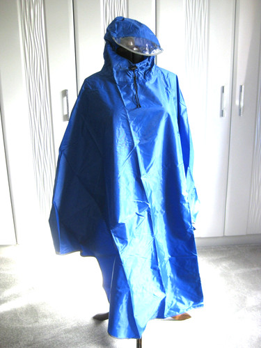 Blue rain poncho - blue,