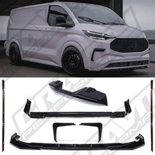 GLOSS BLACK AERO BODYKIT & SPOILER FOR FORD TRANSIT CUSTOM MK2 SWB TAILGATE 23+