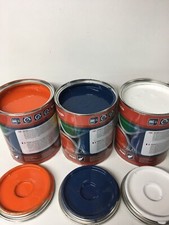 Kubota KX-3 KX36-3 Orange Cab White & Dark Blue Digger Enamel Paint 1 Litre Tins