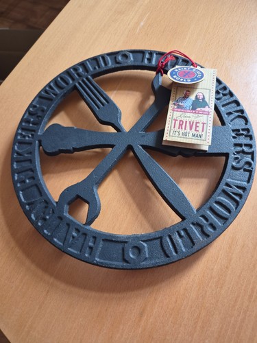 Hairy bikers cast iron trivet - hairy,