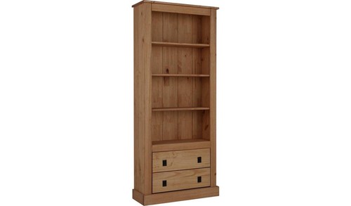 Solid pine drawer bookcase - pine, 2