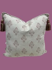 Susie Watson Designs Fabric Statement 20” Cushion, Complete With Feather Inner.