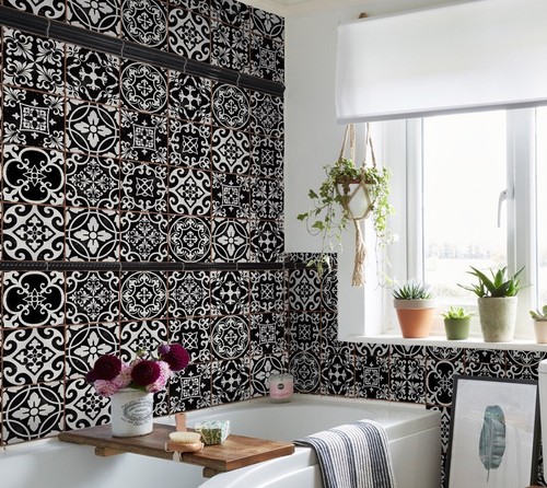 Pack black tile transfer - black,