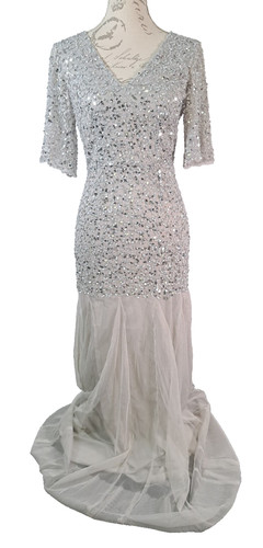 Coast silver sequin maxi - silver,
