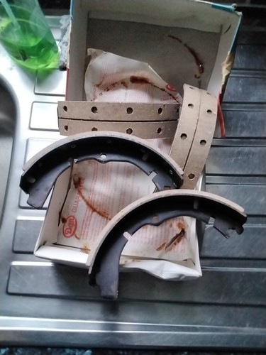 New front brake shoes - front,