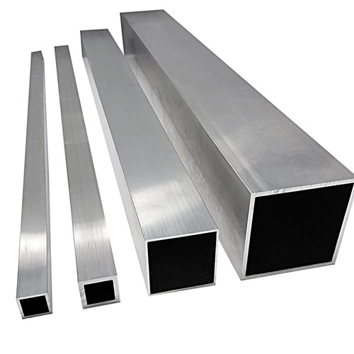 Aluminium square tube box - square,