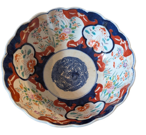 Large imari bowl japanese - imari,