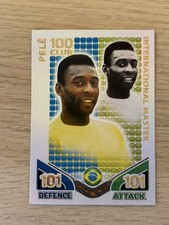 Match Attax 2010 Works Cup Pele International Master Card 100 Club