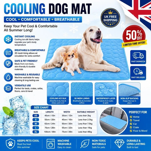 Large self cooling mat bed - mat,