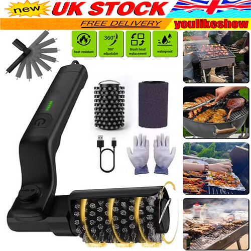 Electric grill cleaning brush - grill,