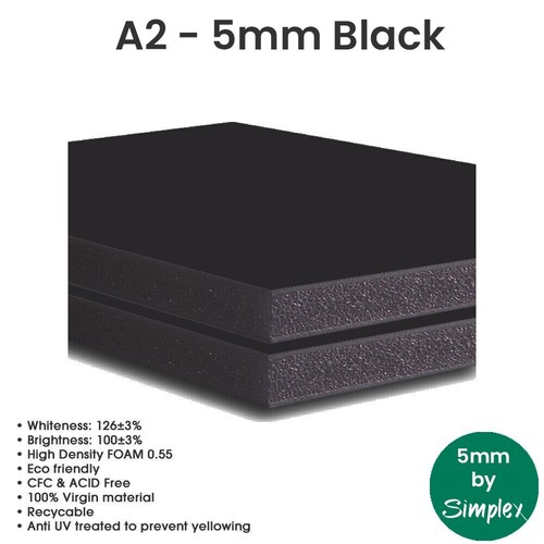 Black foam boards - black,