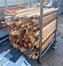 Stillage full of timber-