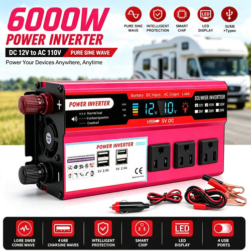 6000w car power inverter - 6000w, dc