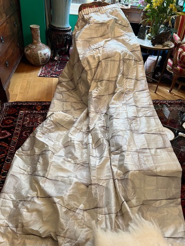 Pair silk curtains - pair,