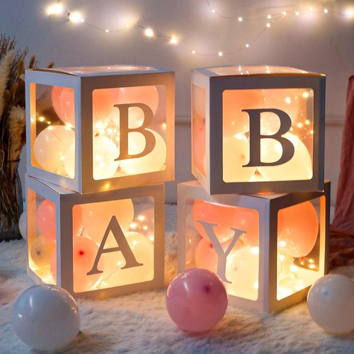 4pcs clear balloon - clear, baby