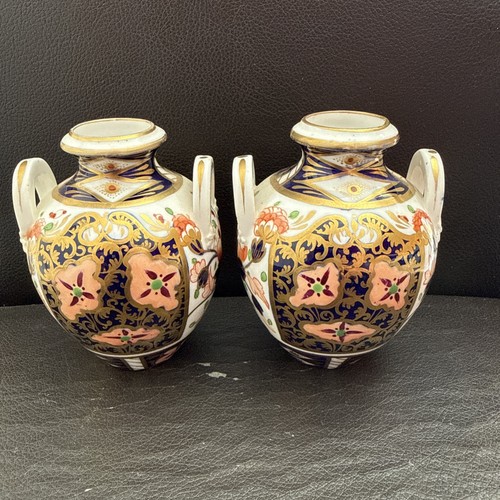 Pair derby imari vases george - imari,