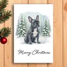 French Bulldog Christmas Card