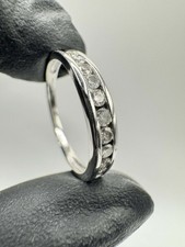 9ct White Gold Eleven Diamond